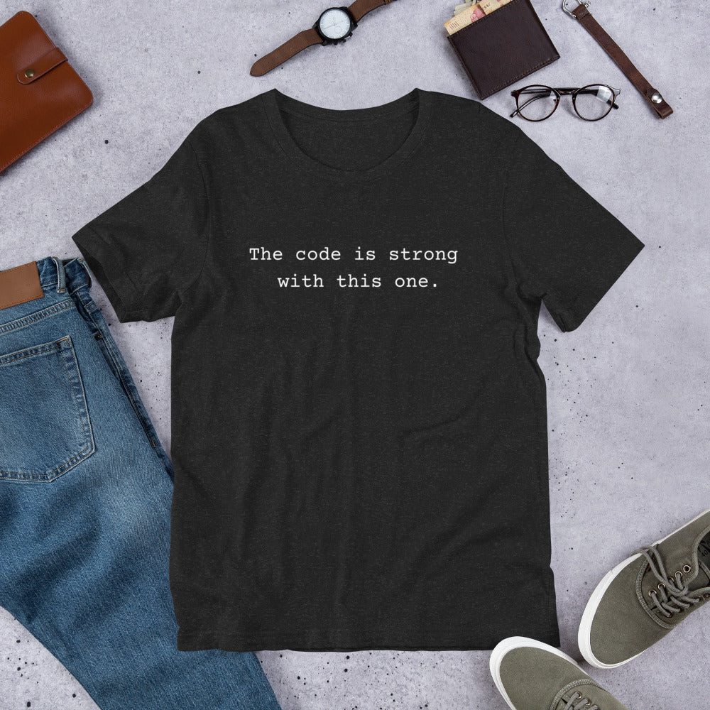 Men's Software Developer Shirt, Computer Engineer Tee, Programmer Coding T-Shirt, Computer Science Gift, Coder Apparel, Code Is Strong - PennyJellies