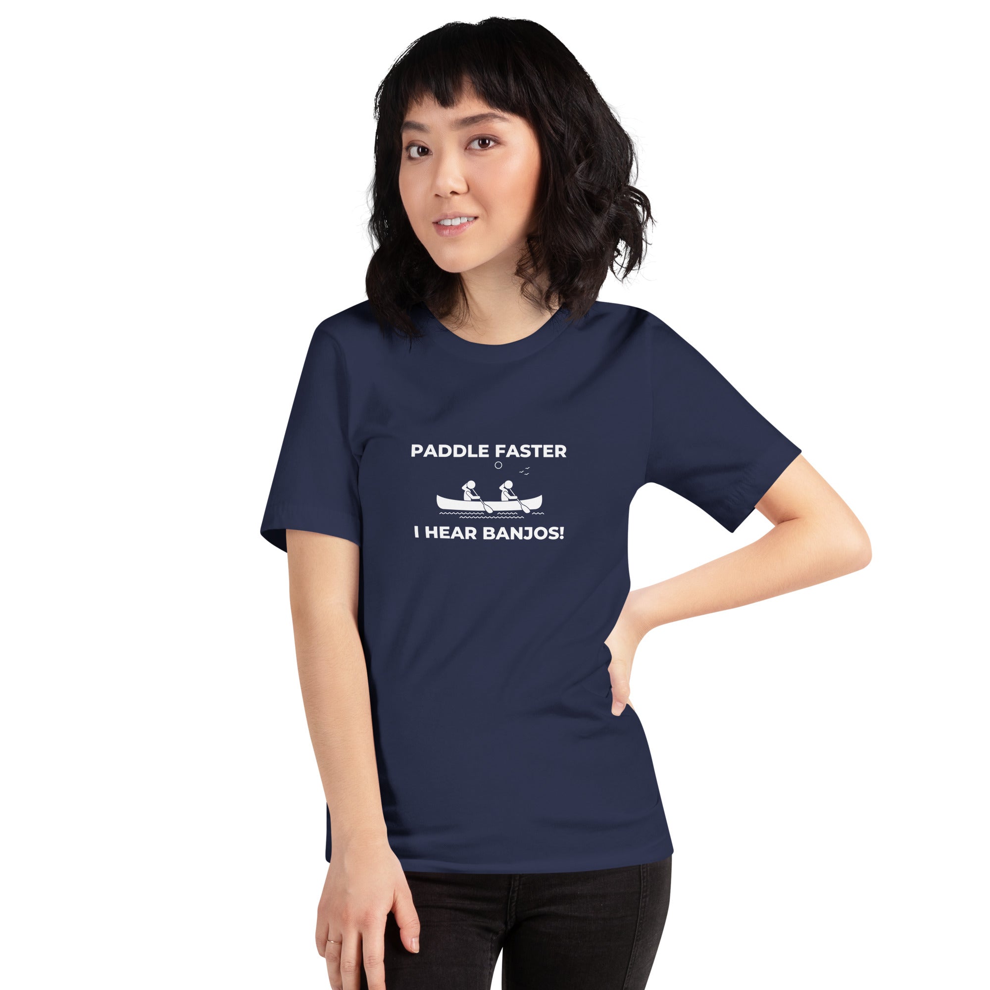 Paddle Faster I Hear Banjos" Funny Kayaking T-shirt for Men | Gift Idea for Outdoor Lovers | Deliverance | Kayaking shirt | Canoe shirt - PennyJellies