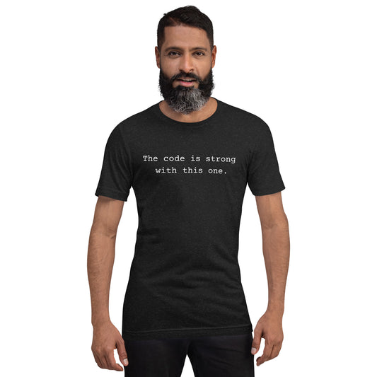 Men's Software Developer Shirt, Computer Engineer Tee, Programmer Coding T-Shirt, Computer Science Gift, Coder Apparel, Code Is Strong - PennyJellies