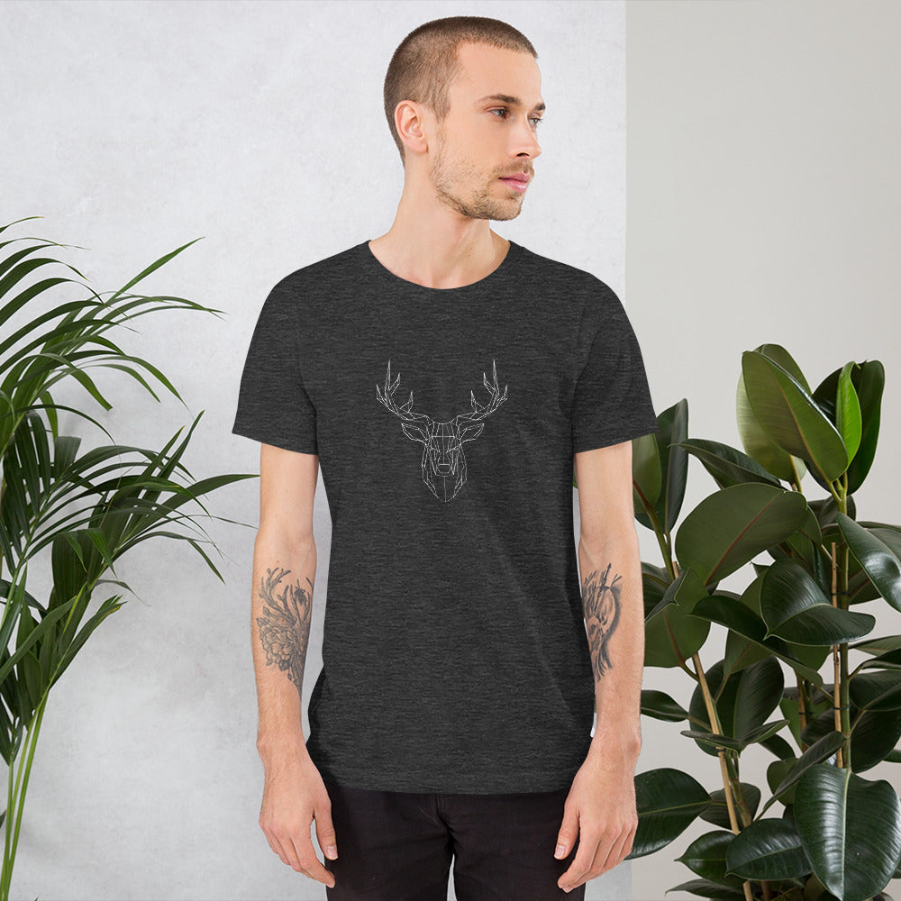 Geometric Stag Head T-Shirt - Deer Hunting Tee - Hunter Gift Idea - Antlers Shirt- Stag Antlers - PennyJellies